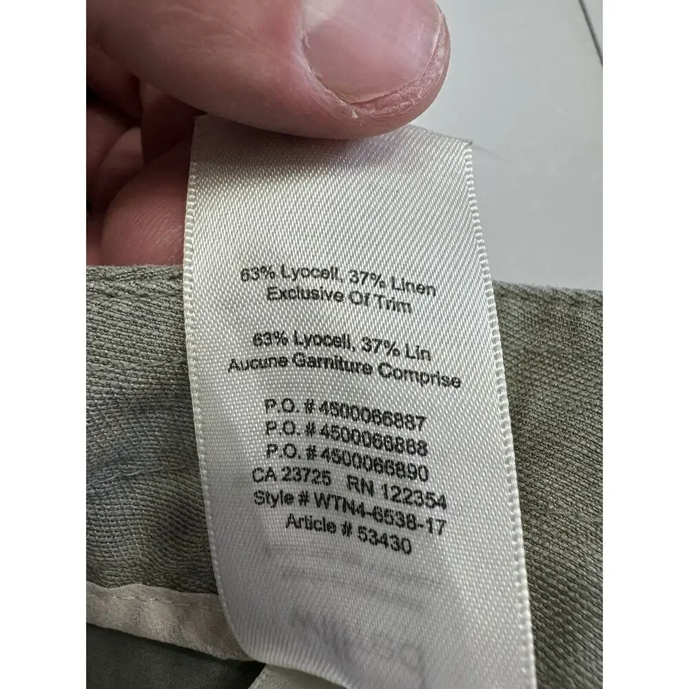 Wilfred Shorts Womens Linen Lyocell Blend Olive Green Size 2 Drawstring - Picture 3 of 6